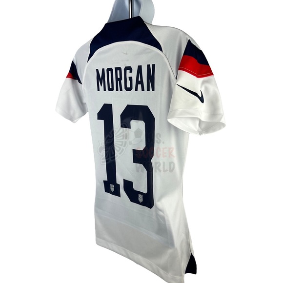 🌟 New 2022/23 USA USWNT Women's HOME Soccer Jersey MORGAN #13 🇺🇸 - Picture 7 of 7